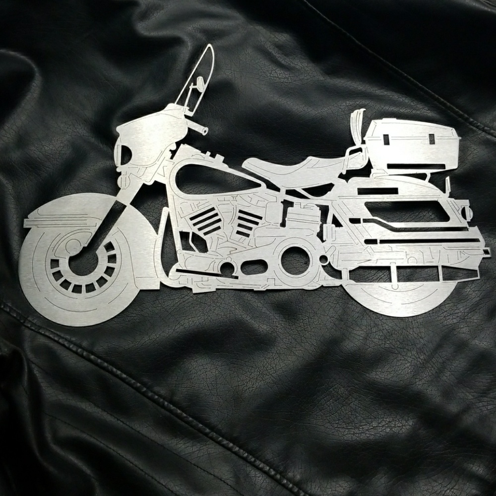 Motorcycle Stainless Steel Sign